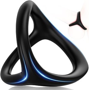 SMD Mr Strong, 3-in-1 Cock Ring and Penis Enhancer, Black
