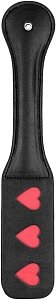 Shots Ouch! Paddle Hearts, από Vegan Leather, Black