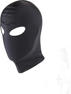 SMD Enigma, BDSM Mask Open Eyes, Μάσκα Spandex, Black
