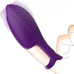 SMD Goldfinger, Finger Vibrator with 10 Vibration Modes, Δονητής Δακτύλου, Purple