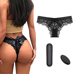 SMD Play Wearable, Εσώρουχο με Ενσωματωμένο Bullet Vibrator με remote, Black