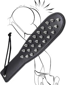 SMD Doit Paddle με Καρφιά 34cm από Vegan Leather, Black
