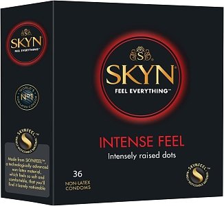 Skyn Intense Feel Προφυλακτικά χωρίς Λάτεξ, με Κουκκίδες για Μεγαλύτερη Ευχαρίστηση 36τμχ