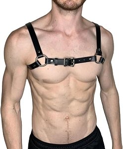 SMD LegionVest, Strap Harness από Vegan Leather, Black