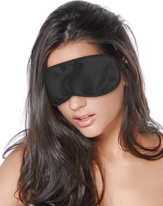SMD Total Black, Satin Eye Mask, BDSM Μάσκα, Black
