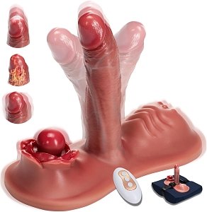 SMD Satisfaction, Sex Machine με Vibrator, Clit & Anal Stimulator με Remote, Heating Mode & 10 + 10 Vibrating Modes