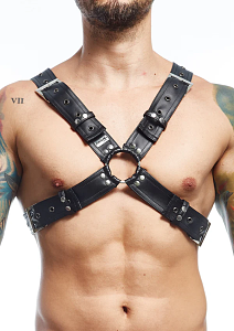 MOB Eroticwear DNGEON X Harness Belts, One Size, Black