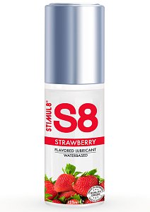 S8 Waterbased Flavored Lube Strawberry, Λιπαντικό Γεύση Φράουλα 125ml