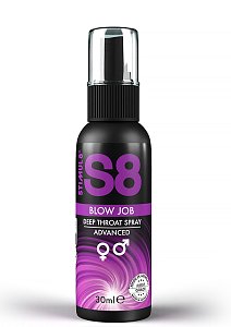 S8 Deep Throat Spray, Oral Enhancer, Mint Flavor, 30ml