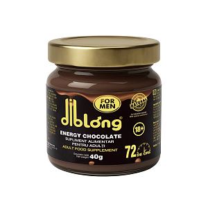 Diblong Energy Spread Chocolate for Men, Ανδρικό Αφροδισιακό Άλειμμα Σοκολάτας με Ginseng, 40gr