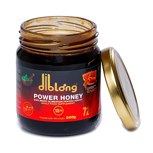 Diblong Power Honey, Αφροδισιακό Μέλι με Ginseng, Maca, Black Mulberry & 20 φυτικά εκχυλίσματα, 240gr