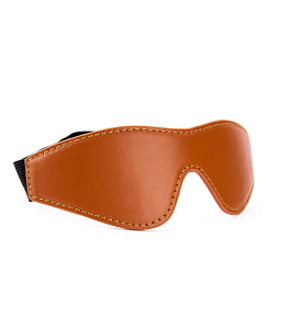 Dream Τoys, Blaze Elite Mask, Vegan Leather, Stretchable Strap, Cognac Brown
