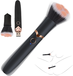 SMD Aye Liner Brush Vibrator, Μίνι Δονητής με 10 Vibrating Modes, Black / Gold
