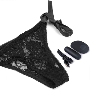 SMD Untouchable Wearable, Εσώρουχο με Ενσωματωμένο Bullet Vibrator με remote, Black