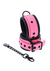 Taboom Glow In The Dark Wrist Cuffs, Φωσφοριζέ Χειροπέδες Vegan Leather, Pink