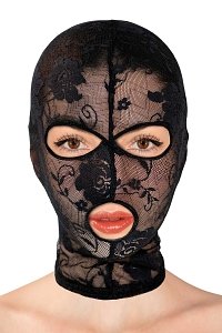 SMD NightCrawler, BDSM Mask Open Eyes, Μάσκα Lace, Black