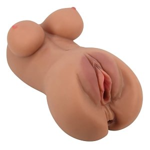 SMD Vixen Sonya, 3-in-1 Pussy, Ass & Tits Realistic Textured Masturbator, 19cm, Brown