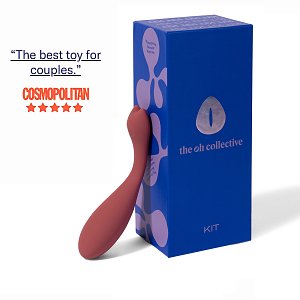 The Oh Collective KIT, Clitoral & G-Spot Vibrator, Κλειτοριδικός & G-Spot Δονητής, 3 intensities & 5 vibrations, Coral