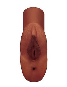 Pipedream PDX Plus Perfect Pussy Double Stroker, Masturbator, Brown