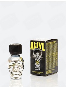 Silver Skull Amyl Vial 15ml