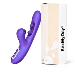 SMD Valkyrie Pro, Dual-Action Rabbit Vibrator With 10 Vibration Modes & 10 G-Spot Stimulation Modes, 24cm, Purple