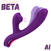 Tracy's Dog AI Beta 3-In-1 Rabbit Smart Vibrator With App Control & AI Companion, 3 Suction & 10 Vibration Modes, Purple