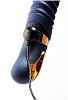 Dream Toys Goddess Collection Νereos, Liquid Silicone Ribbed Vibrator, Θερμαινόμενος δονητής με ραβδώσεις, 23cm, Blue