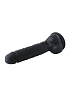 Dream Toys Real Love, Dual Density XXL Hyperealistic Dildo, Thermoreactive, Suction Cup Base, 38cm, Black