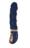 Dream Toys Goddess Collection Belenos, Liquid Silicone Ribbed G-Spot Vibrator, G-Spot Heated Vibrator, 23cm, Blue