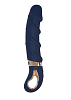 Dream Toys Goddess Collection Belenos, Liquid Silicone Ribbed G-Spot Vibrator, G-Spot Heated Vibrator, 23cm, Blue