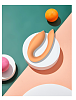 Dream Toys Glam, Couples Vibrator Wireless Remote, Διπλός Δονητής για Ζευγάρια, 4 Rhythms & 3 Speeds, Orange