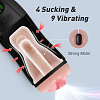 Tracy's Dog Osburn-X Male Masturbator, Realistic Textured Vagina, 4 Sucking & 9 Vibration Modes With Burst Mode, Black