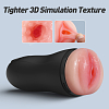 Tracy's Dog Osburn-X Male Masturbator, Realistic Textured Vagina, 4 Sucking & 9 Vibration Modes With Burst Mode, Black