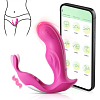 SMD Divine Wearable G-Spot & Clitoral Panty App-Controlled Vibrator, Δονητής με Απομακρυσμένο Έλεγχο, 9 Vibrations, Pink