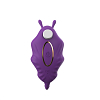 SMD Wearable Full Stealth App-Controlled Panty Vibrator, Clitoral G-Spot Stealth Stimulation,9 Vibrations, Deep Purple