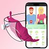 SMD Wearable Full Stealth App-Controlled Panty Vibrator, Remote Control Clitoral G-Spot Stealth Stimulation, 9 Vibrations, Pink