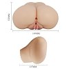Crazy Bull Luna, Vagina & Anus Masturbator Δονούμενο, Soft Skin, Natural