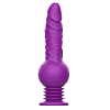 Tracy's Dog Drillme Thrusting Realistic Dildo Vibrator, 3 Bouncing & 10 Vibration Modes, Purple
