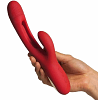 SMD DuoPleaser Dual Motor Rabbit Vibrator With 7 Vibration & 7 Pulsation Modes, Medical-Grade Silicone, 24 cm, Red