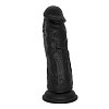 SMD New Stallion Midi Thick, Realistic Liquid Silicone Dildo 17cm, Ρεαλιστικό Ομοιώμα Πέους με Βεντούζα, Black