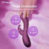 Tracy's Dog Craybit Pro, App-Controlled Rabbit Vibrator, G-Spot, A-Spot & Clit Stimulation, 10 Customizable Frequencies, Purple