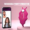 SMD Wearable Full Stealth App-Controlled Panty Vibrator, Remote Control Clitoral G-Spot Stealth Stimulation, 9 Vibrations, Pink
