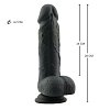 SMD New Stallion, Realistic Liquid Silicone Dildo, 20cm, Black