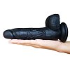 SMD New Stallion, Realistic Liquid Silicone Dildo, 20cm, Black
