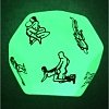 SMD Lucky Lovers Glow Dice – Couples Intimacy Game With 12 Positions, Luminous Night Dice, Φωσφοριζέ Ζάρι με 12 Στάσεις, Green
