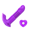SMD Eros Rex, 3-in-1 Thrusting & Heating Vibrator With Remote Control, 12 Vibration & Thrust Modes, Purple