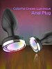SMD Vibra Plug Light Up, Remote Controlled Led Butt Plug Vibrator, Πρωκτική Led Σφήνα με Δόνηση με Χειρισμό μέσω Remote, Black