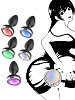 SMD Vibra Plug Light Up, Remote Controlled Led Butt Plug Vibrator, Πρωκτική Led Σφήνα με Δόνηση με Χειρισμό μέσω Remote, Black