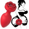 SMD Vibra Plug Rose Edition, Remote Controlled Butt Plug Vibrator, Πρωκτική Σφήνα με Δόνηση και Απομακρυσμένο Έλεγχο, Red