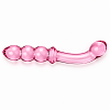 SMD Crystal Duo, Double-Ended Glass Dildo, Διπλό Γυάλινο Dildo, Pink